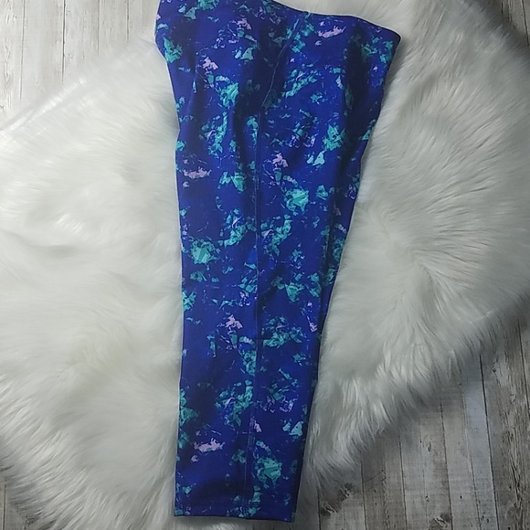 Old Navy Pants - Old Navy Active, 0048 blu /teal spandex yoga psnts, sz L/G